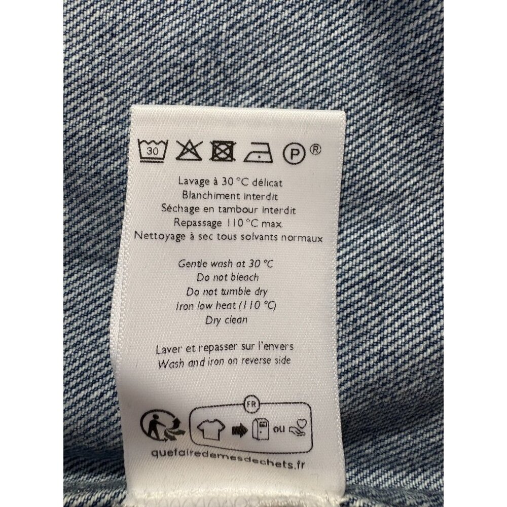 Octobre Editions Spence heavy denim Shirt overshirt size L NWOT mspr $189 - Picture 4 of 7